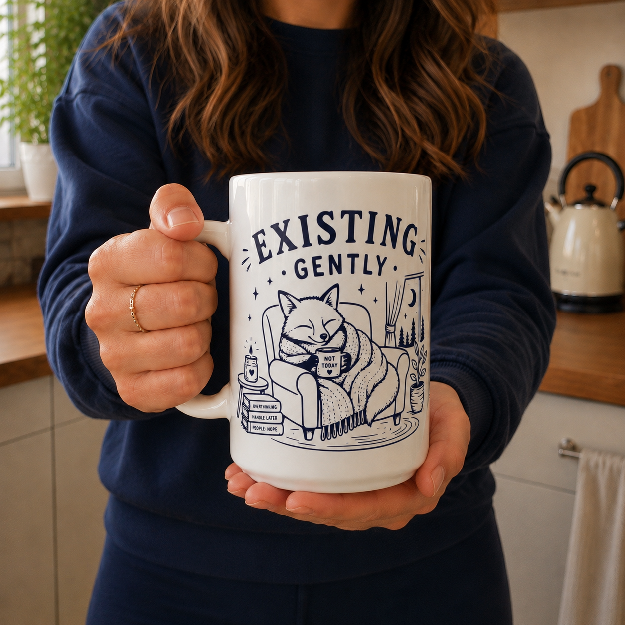 Existing Gently Ceramic Mug, (11oz, 15oz)