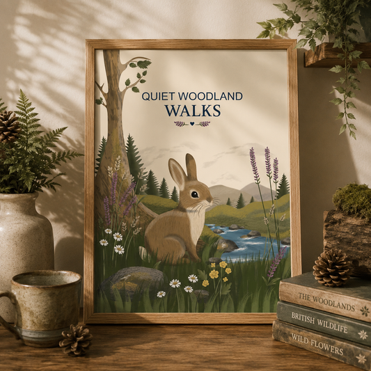 Quiet Woodland Walks – Art Print