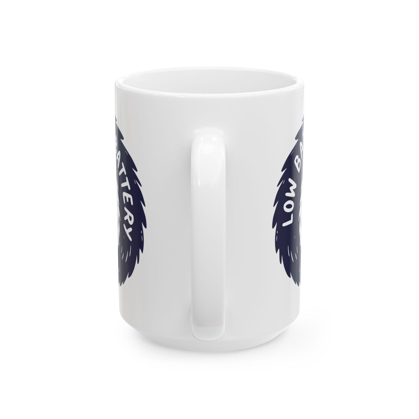 Low Battery Ceramic Mug, (11oz, 15oz)
