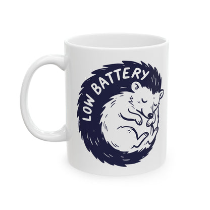 Low Battery Ceramic Mug, (11oz, 15oz)
