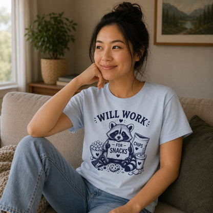 Will Work For Snacks Tee