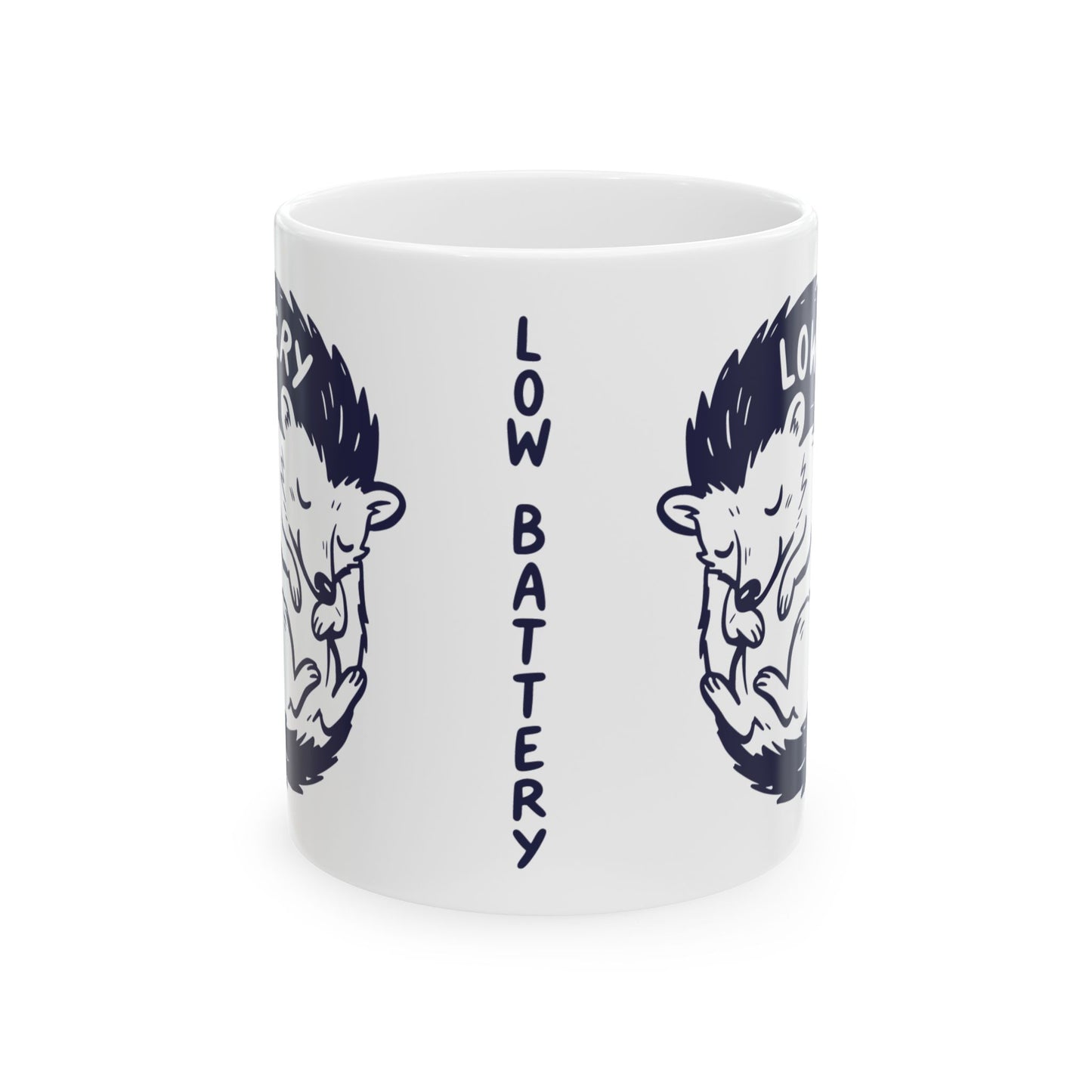 Low Battery Ceramic Mug, (11oz, 15oz)