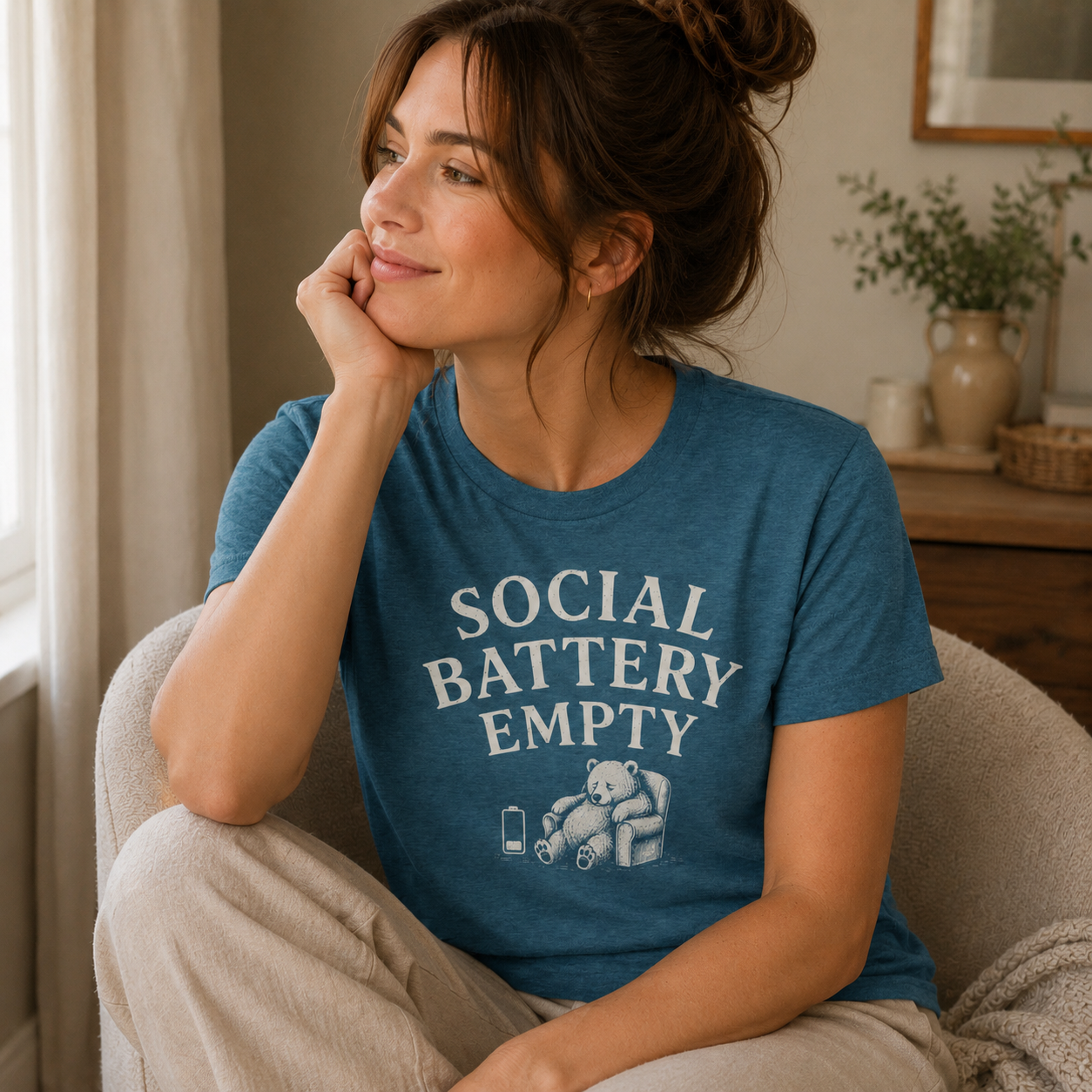 Social Battery Empty Tee