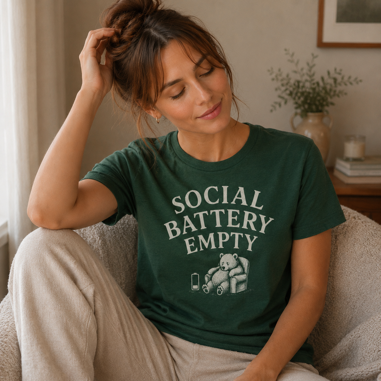 Social Battery Empty Tee