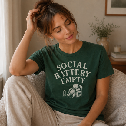 Social Battery Empty Tee