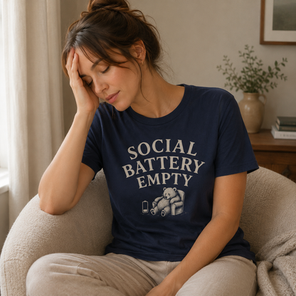 Social Battery Empty Tee