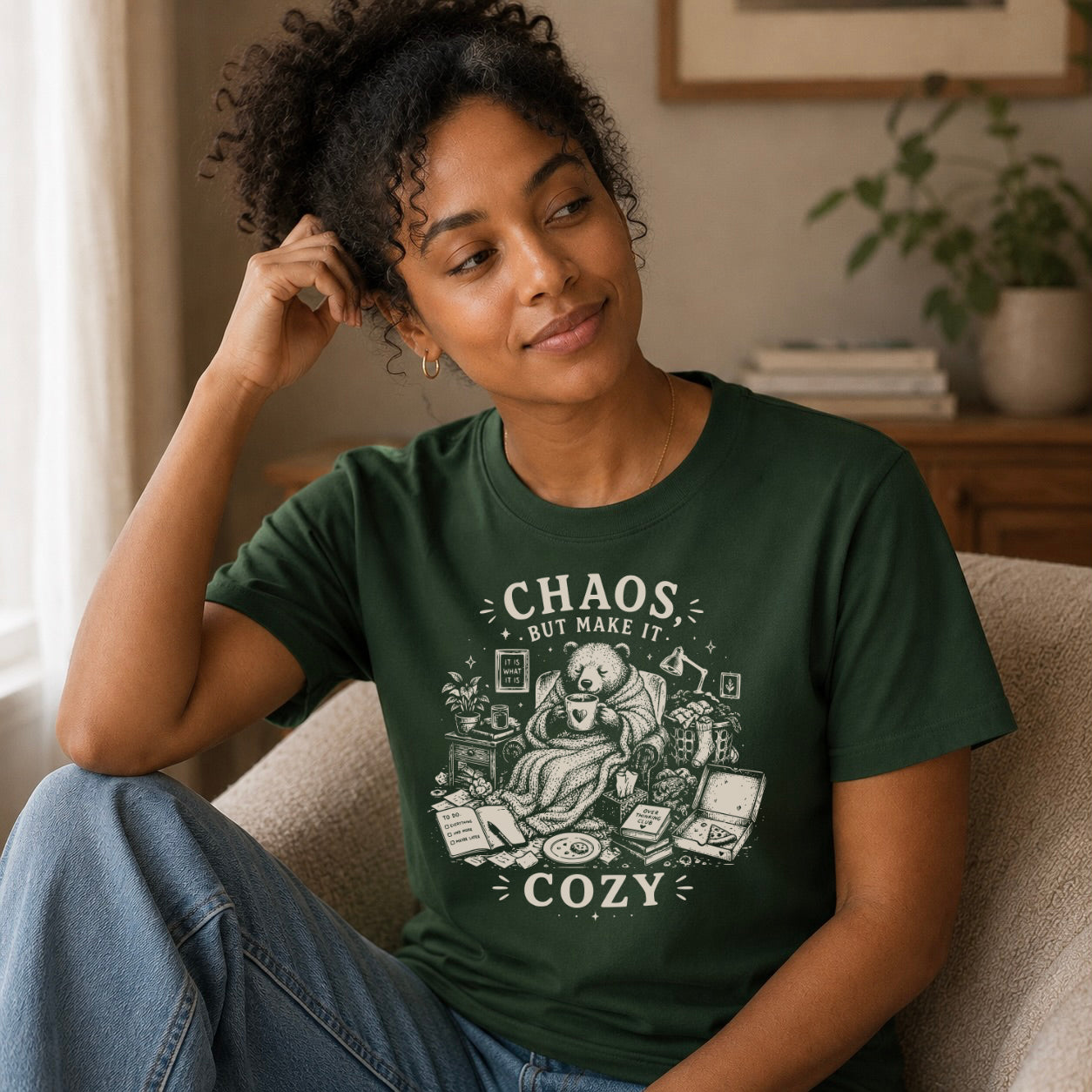 Chaos But Make It Cozy Tee